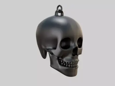skull pendnt black 3D model