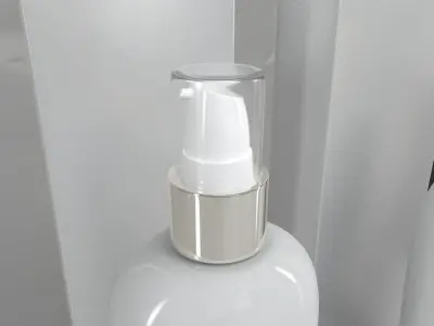 4 Luxury bottle and Box 3D model