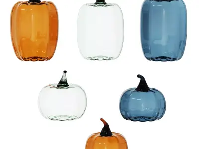 Glass Pumpkins 3D model