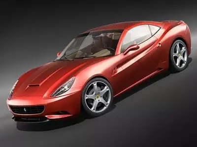 Ferrari California midpoly 3D model