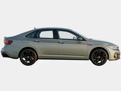 Volkswagen Jetta GLI 2024 Autobahn Spec Low-poly 3D model