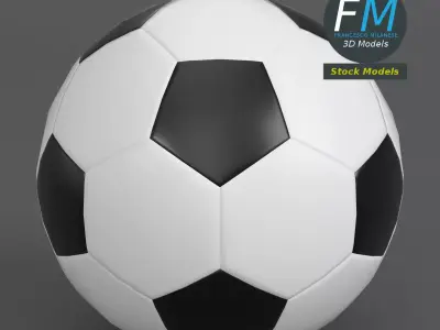 Football soccer ball 3D model