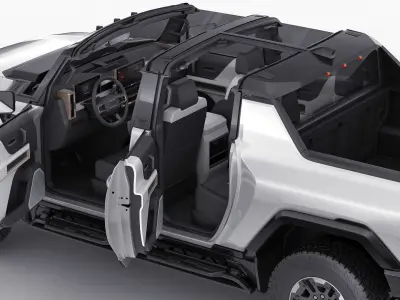 Hummer EV Electric pick-up 2022 3D model