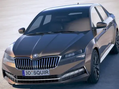 Skoda Superb 2020 3D model