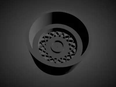 Enkei Apache V scalable and Printable rim  3D print model