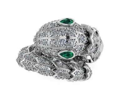Bvlgari Snake Serpent Ring  3D print model