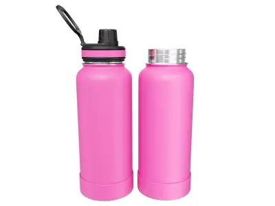 Pink Water Bottle 02 3D model
