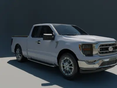 pickup truck 3D model by RomanMB - PBR