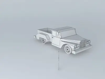 50s style truck Free 3D model
