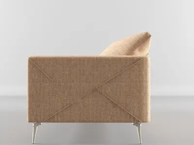 sofa 3d model with pillows 3D model