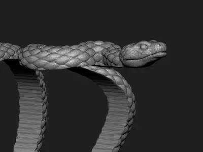 Snake Bracelet Thick Version 3D print model