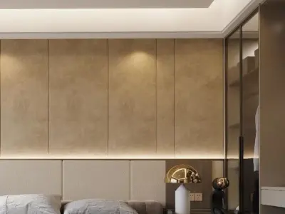 Bedroom Modern Luxury 3D model