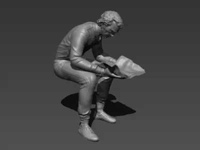 Steve McQueen Le mans 3D print model