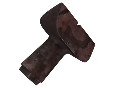 Old Rustic Leaf Vase 3D model