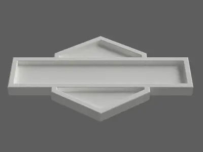 photo frame - sign - pano - mirror frame 002 3D print model