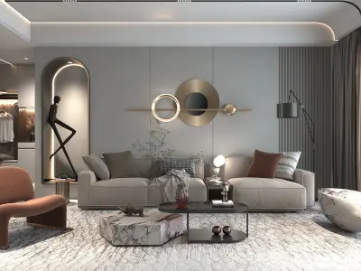 Modern Interior Design 08 3D model