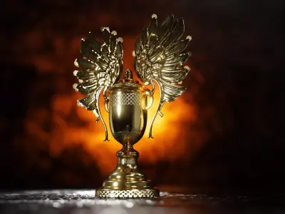 Golden Trophy Wing 3D model