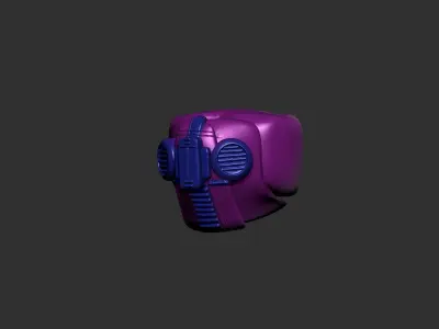 helmet high poly sculpt 3d printable ver 7 3D model 3D model