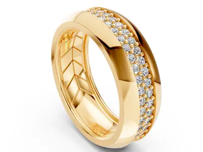 Wedding Band  Free 3D print model