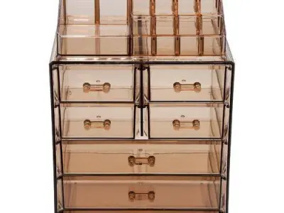 Makeup Cosmetic Organizer - 2 Colour 3D model