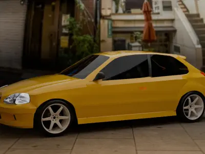 Honda Civic EK9 3D model