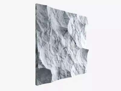 500-RockPanel piece of rock on wall 3D model