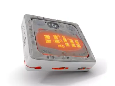 Futuristic LED Device Model Pack Low-poly 3D model