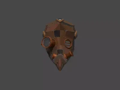 Steampunk Mask 3D model