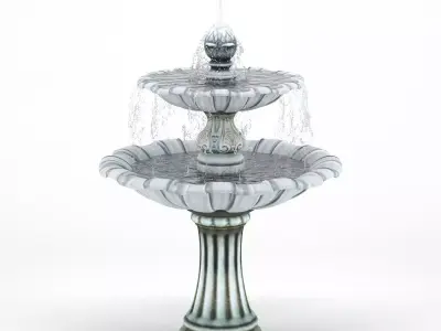 Garden Fountain for ArchViz 3D model