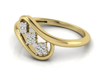 Women ring 3dm Render details 3D print model