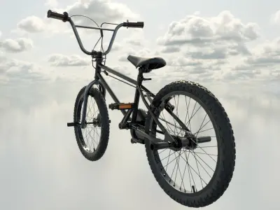 BMX Stunt Bike Low-poly 3D model