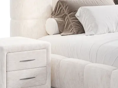 Fern prices Modern Bed 3D model