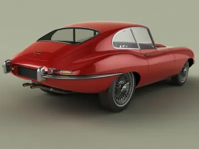 Jaguar E-type Coupe Mk1 3D model