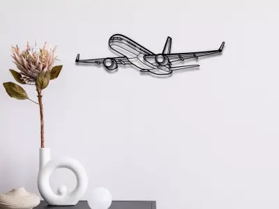 Airplane Wall Art 3D print model