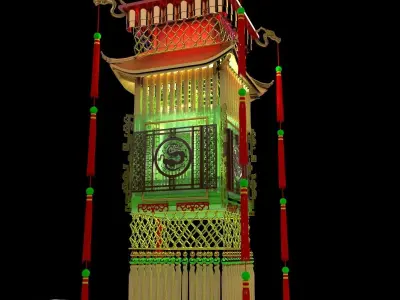 Chinese  palace Lantern 3D model