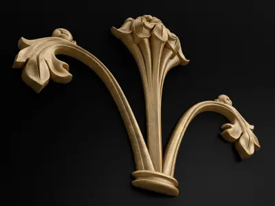 Carved decor 3D model 21