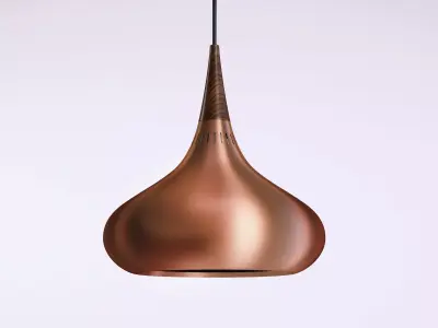 Orient copper pendant light 3D model