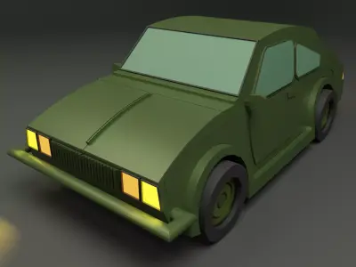 Lowpoly car 7 Low-poly 3D model