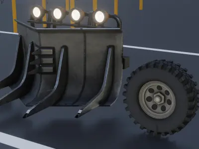 Ranover Offender With 13 Replaceable Attachments Low-poly 3D model