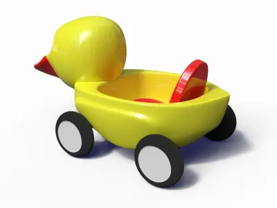 Duck car 3D model