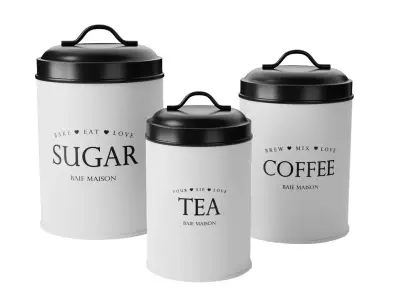 Kitchen Canister Set 10 - Storage - Baie Maison 3D model