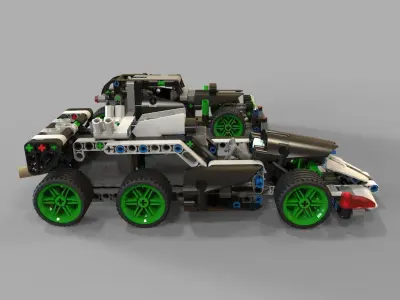 Lego Cars racing 3D model