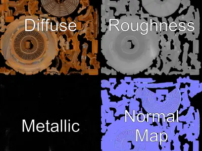 Medieval Watchtower Model Pack Low-poly 3D model