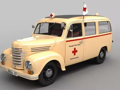 Barkas Framo V901  Ambulance 3D model