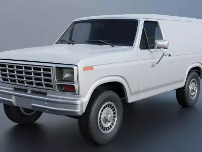 B-150 Panel Truck 1980  3D print model