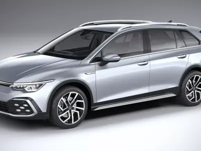 Volkswagen Golf Variant Alltrack 2021 3D model