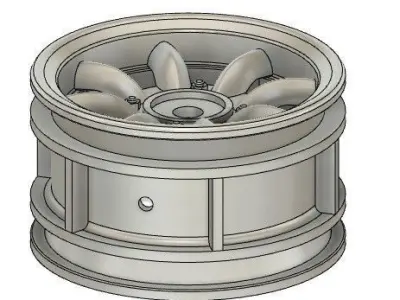 Mini lite 42mm rc Rim STL file 3D print model