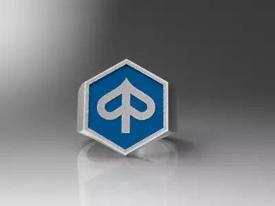 Piaggio logo ring 3D print model