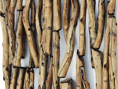 Branch log old decor constraction n1 3D model