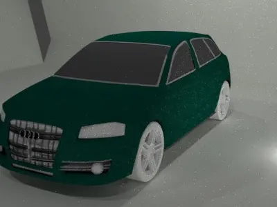 3d Audi a3 lowpoly car 3D model